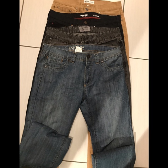 Black Label Santana, Urban Heritage, Wrangler & Moto jeans lot of 4 for $35 - Picture 2 of 6